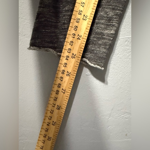 Free People Oversized Dark Grey Long Sleeve Tunic Top With Slit Sides Size M - Picture 9 of 9